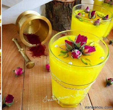  تزیین شله زرد با دارچین