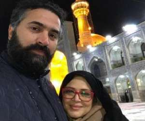 سالگرد عقد بهاره رهنما ، بهاره رهنما در حرم امام رضا
