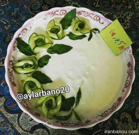 عکس ماست قالبی اموزش تزیین ماست
