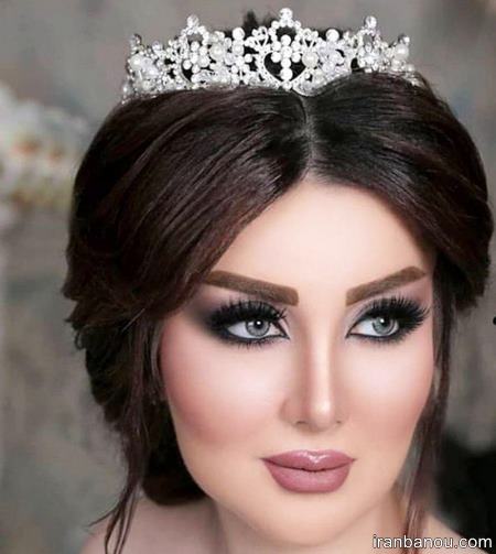  مدل مو عروس با گل