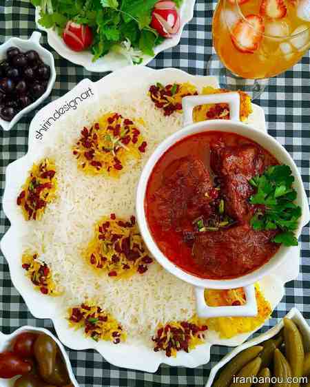 اموزش سفره ارایی و تزیین غذا تزیین سفره شام مهمانی روی زمین
