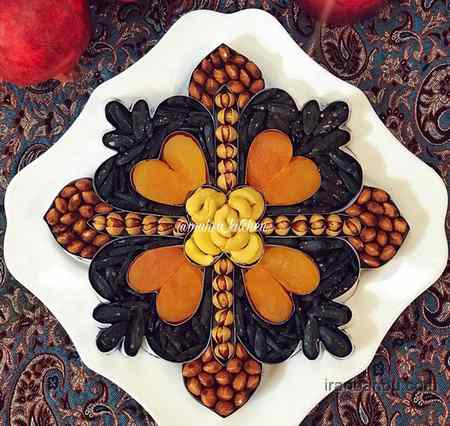 عکس آجیل شب یلدا آموزش تزیین آجیل