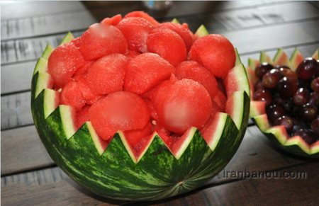 تزیین هندوانه شب یلدا