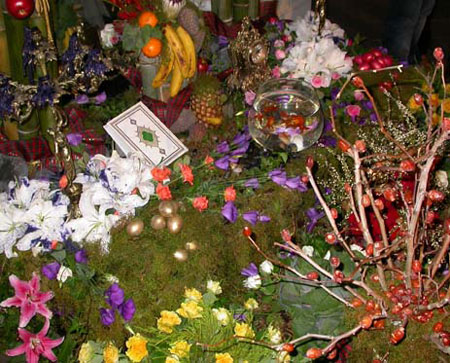سفره هفت سین 96,تزیین سفره هفت سین