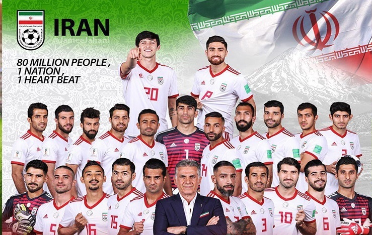 نتیجه تصویری برای عکس تیم ملی فوتبال ایران 2018