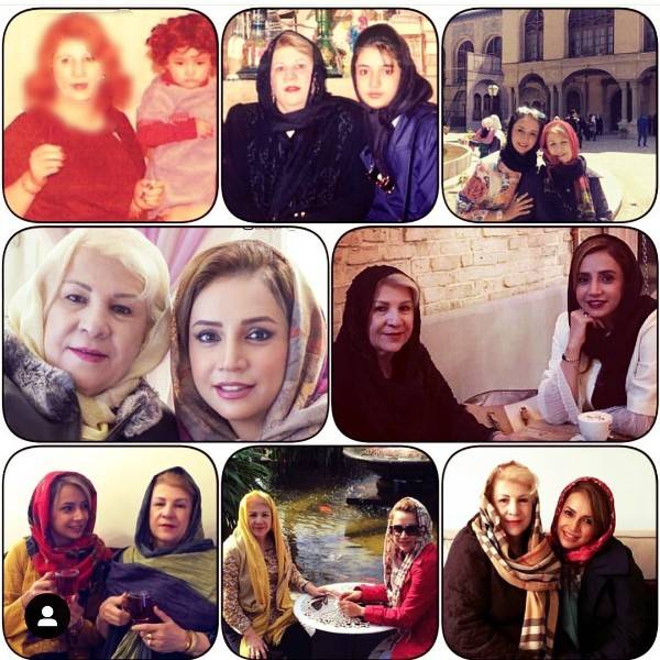 شبنم قلی خانی و مادرش