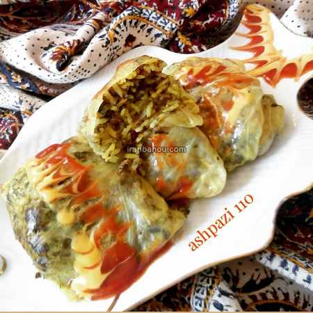  تزیین دلمه به شکل انگور