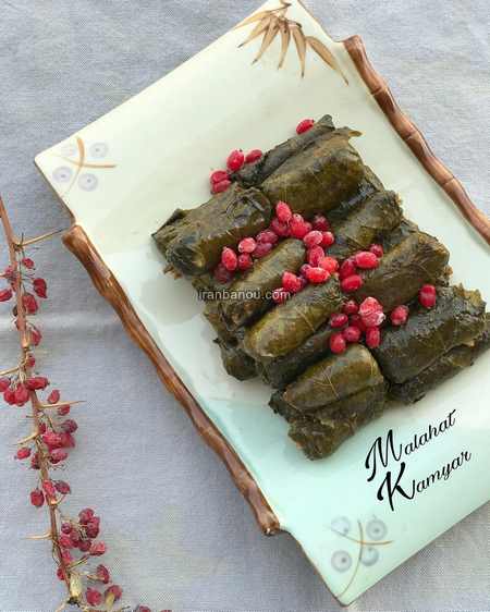  دلمه کلم تزیین