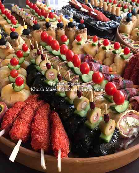 تزیین دلمه فینگر فود