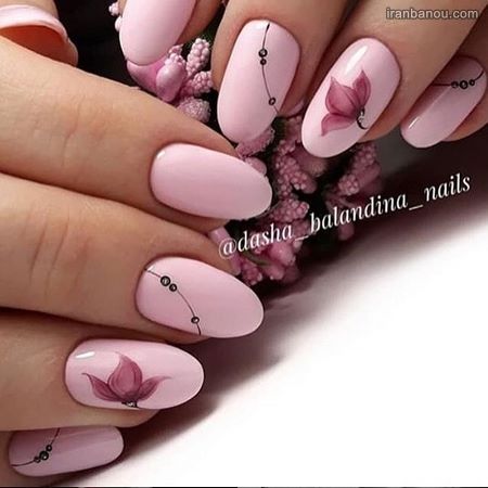  طراحی ناخن ساده و شیک دخترانه