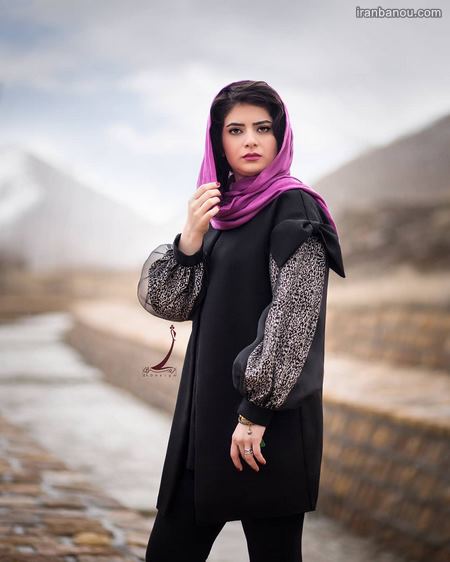  مدل مانتو مشکی ساده کوتاه