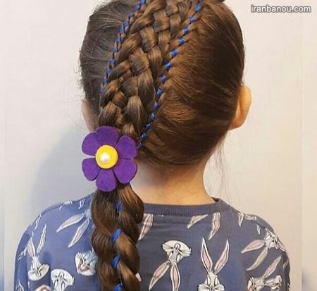 مدل مو دخترانه برای عروسی مدل بافت مو جلوی سر