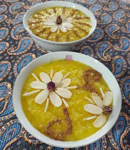  طرز تزیین شله زرد قالبی