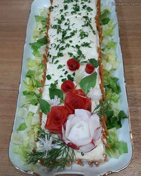  اموزش تصویری کیک مرغ و گردو