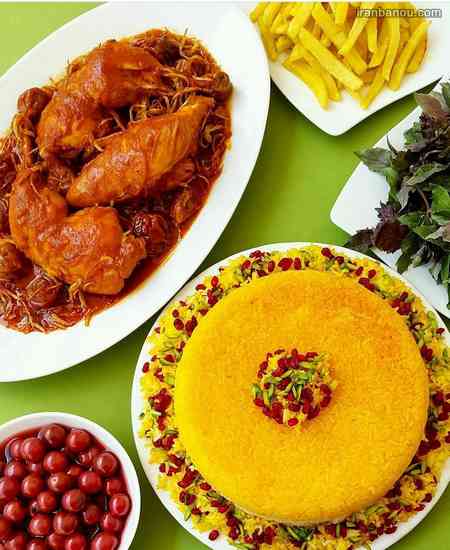 کانال تزیین سفره غذا تزیین سفره شام روی زمین