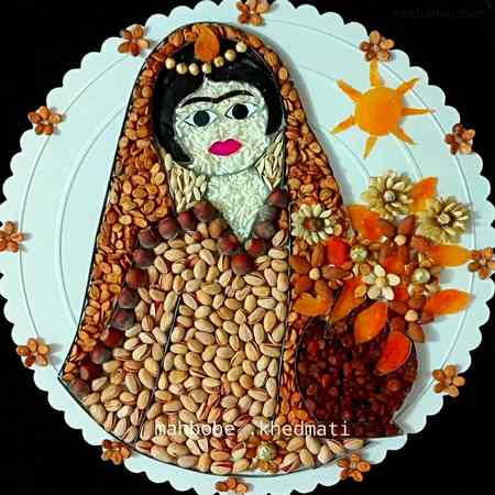 سفره آرایی شب یلدا برای عروس آجیل شیک یلدا
