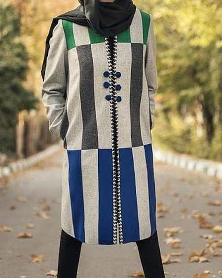 مدل مانتو گلدار سنتی