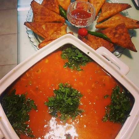  تزیین سوپ رشته فرنگی