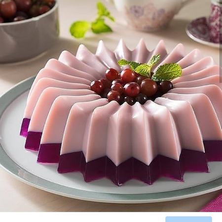 تزیین ژله خرده شیشه با میوه ژله خرده شیشه با خامه