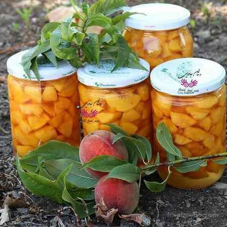 طرز تهیه کمپوت هلو بدون شیشه