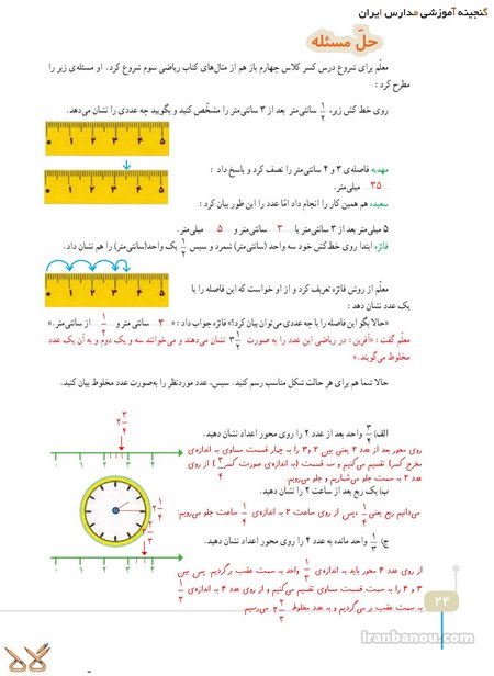 آموزش ریاضی کلاس چهارم