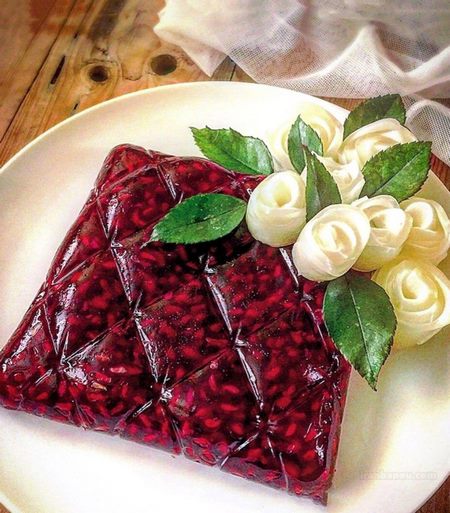 تزیین ژله انار