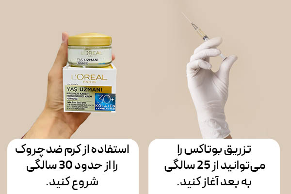 سن مناسب بوتاکس